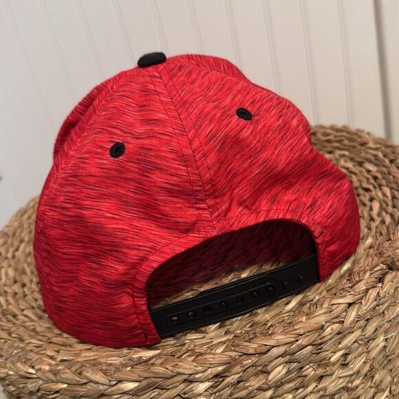 Top of the World Red and Black Adjustable Hat - Picture 3 of 9